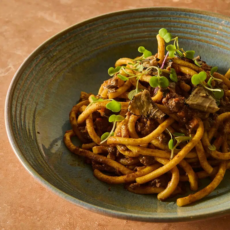 Pici al ragú de cervo
