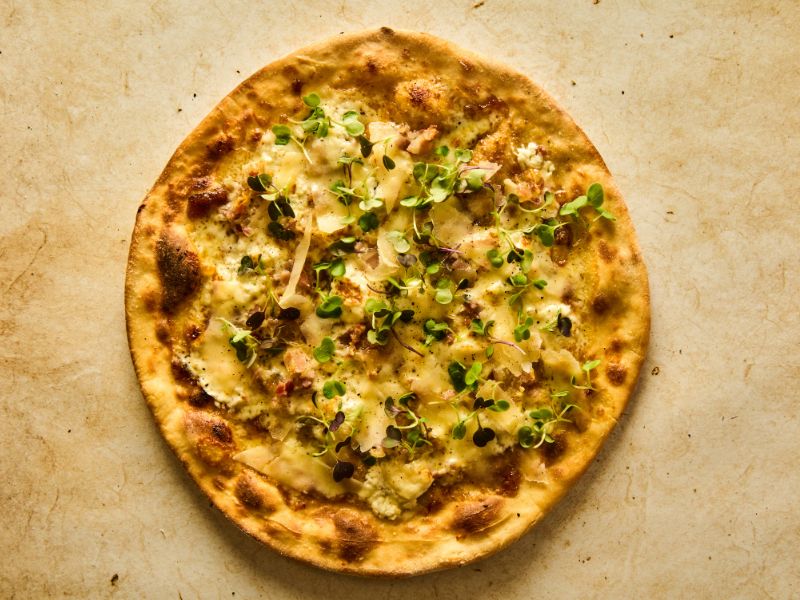 Pizza bianca (pizza branca): Receita italiana original