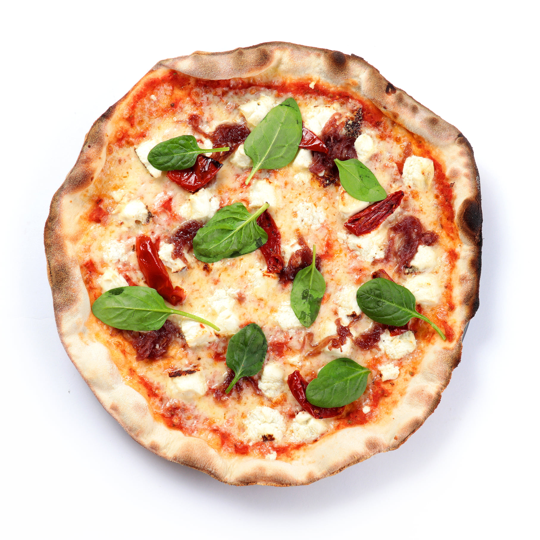 Como é a pizza de baixo teor calórico?