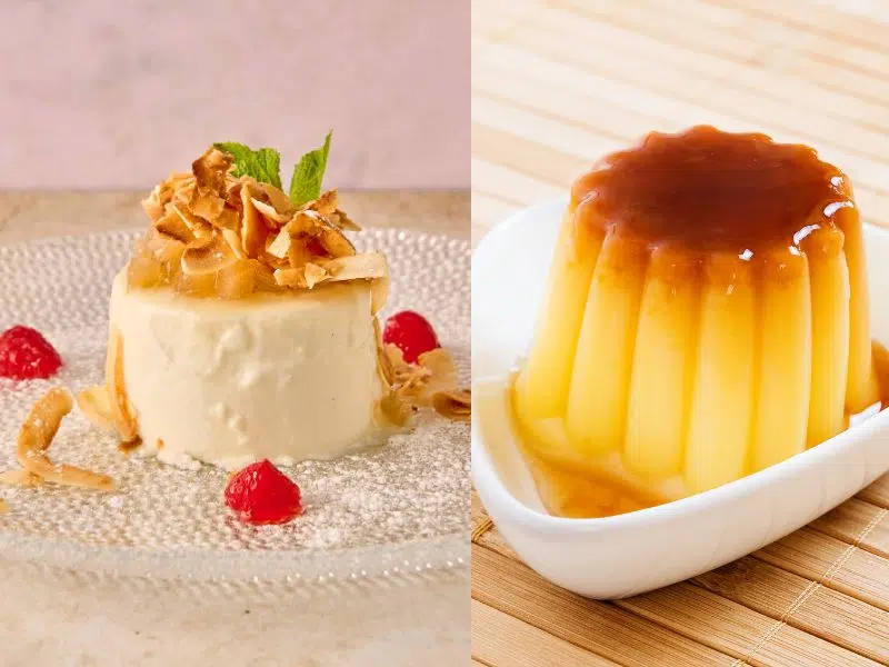 Panna cotta vs. flan: diferenças reais nos ingredientes, na textura e na preparação